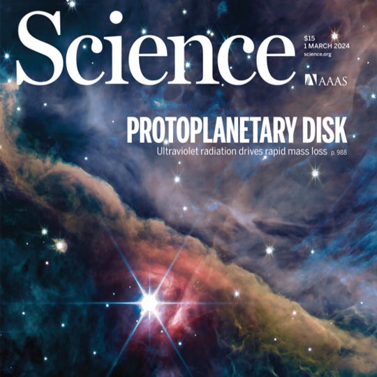 Orion Nebula on cover of March 1 Science