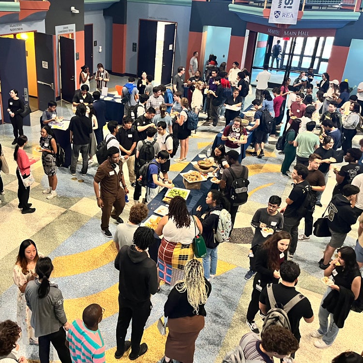 Summer undergraduate researcher reception at Duncan Hall May 29, 2025
