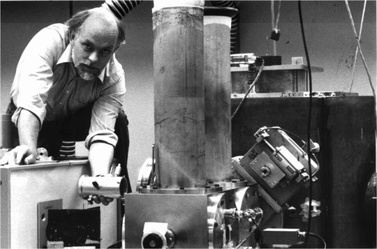 Rick Smalley atop the AP2 cluster machine