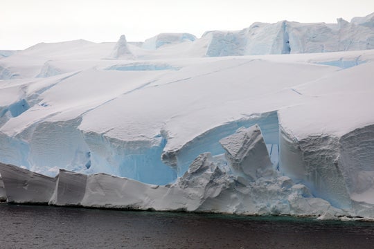 Seaward edge of Thwaites Glacier in 2019