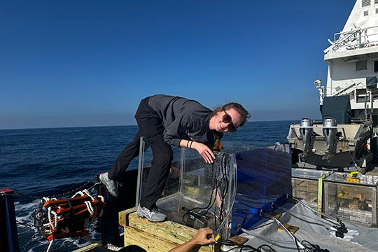 Maggie Baker at sea
