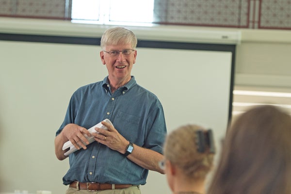 Mike Gustin teaching class