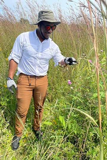 McCary in the field