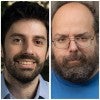 Rice University mathematicians Christos Mantoulidis (left) and Nets Katz